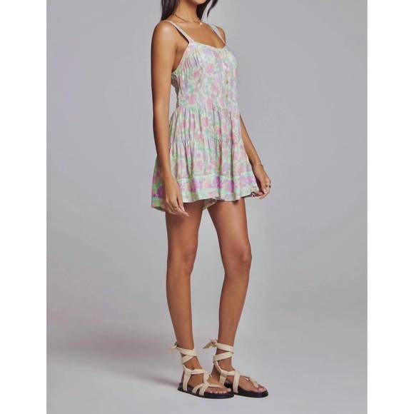 NEW SALTWATER LUXE zola romper in key lime print - Picture 3 of 4